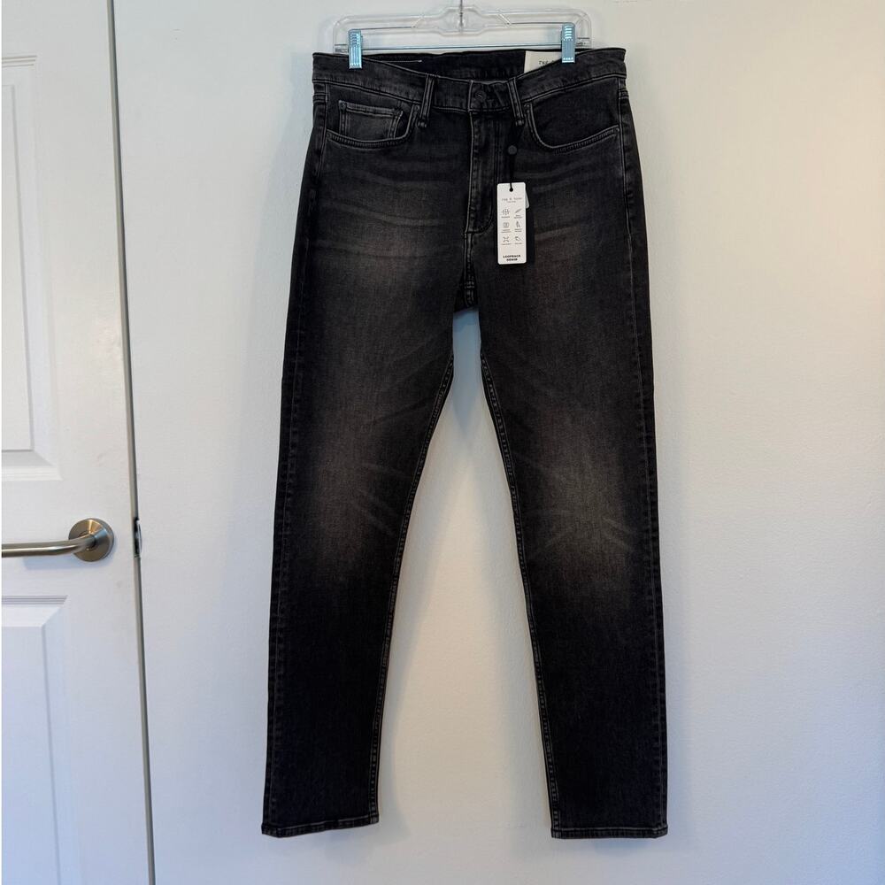 NWT Rag & Bone Fit 2 Loopback Action Jeans Joyce 33x32 Dark Gray Wash